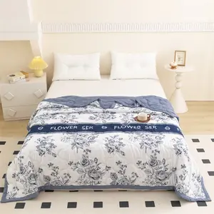 Summer Cool Soft Quilt, Ice Touch Thin Blanket, Air Conditioning Throw, Single Bed/double Bed, Bedroom & Dormitory Use, Home Decor