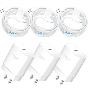 25W USB-C iPhone 17 16 15 Pro Max Charger 25W Type C Fast Charging Block with 6.6FT C Cable for iPhone 17/17 Pro Max/16/16 Pro Max/15/15 Pro/iPad/Samsung