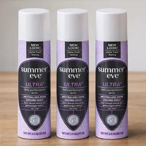 Summer's Eve Ultra Feminine Deodorant Spray, 2 oz – Fresh, Long-Lasting Odor Protection for Women (3 Pack) Body Care Cosmetic