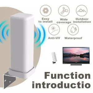 Outdoor HD 4K Digital TV Antenna 360° Signal Amplified HDTV 1080P Easy Install Waterproof Anti-UV Coaxial Cable Included