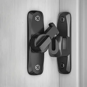 Door Security Lock Latch Bolt, Door Hardware, Durable Alloy Door Catch Hinge, Ideal for Home Hotel Dormitory, Easy Installation Anti-Theft Safety Solution