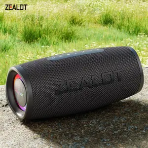 ZEALOT Zealot S56 Portable Wireless Speaker, 40W USB Rechargeable Wireless Speaker with Dual Pairing, 3600mAh 12 Hours Playtime Speaker for Phone, Tablet, TV, Audio