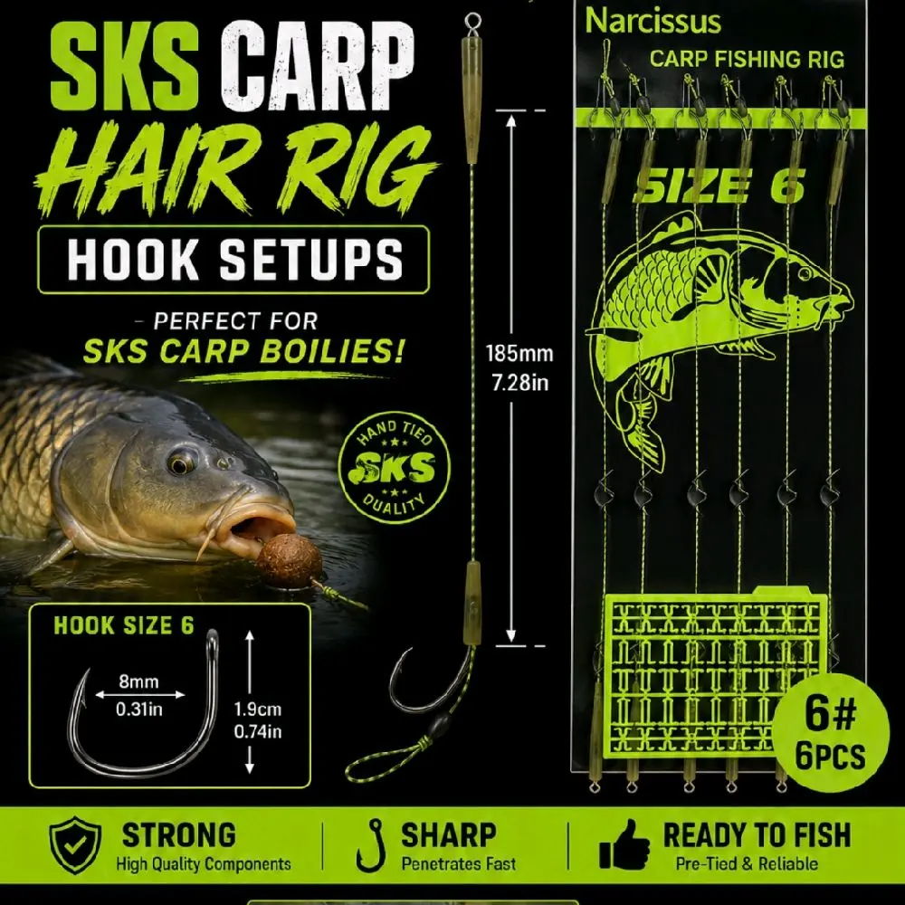 carp boilie hair rig hooks