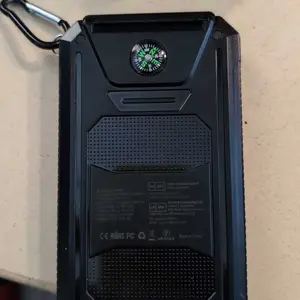 Product Review of 10000mAh Portable Solar Power Bank, Dual USB Output Port Waterproof Power Bank with LED Light, Solar Phone Charger Compatible with iPhone & Android #TOP PICKS from u**5