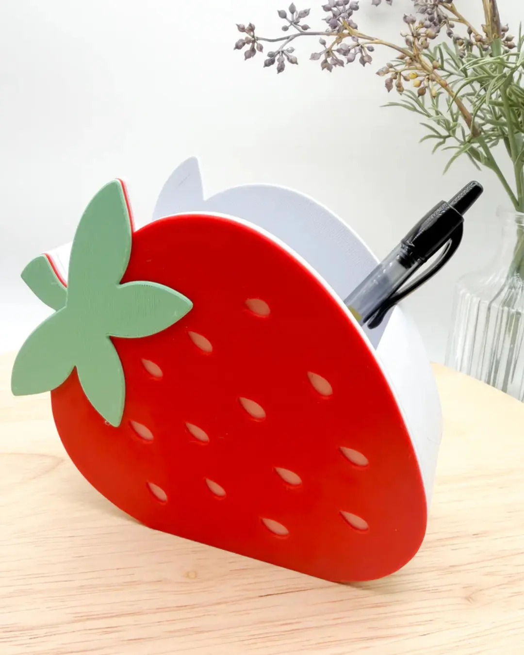 Strawberry Pen Holder | 3D printed
