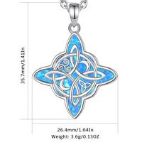 Style 1 Witch Knot Blue Opal