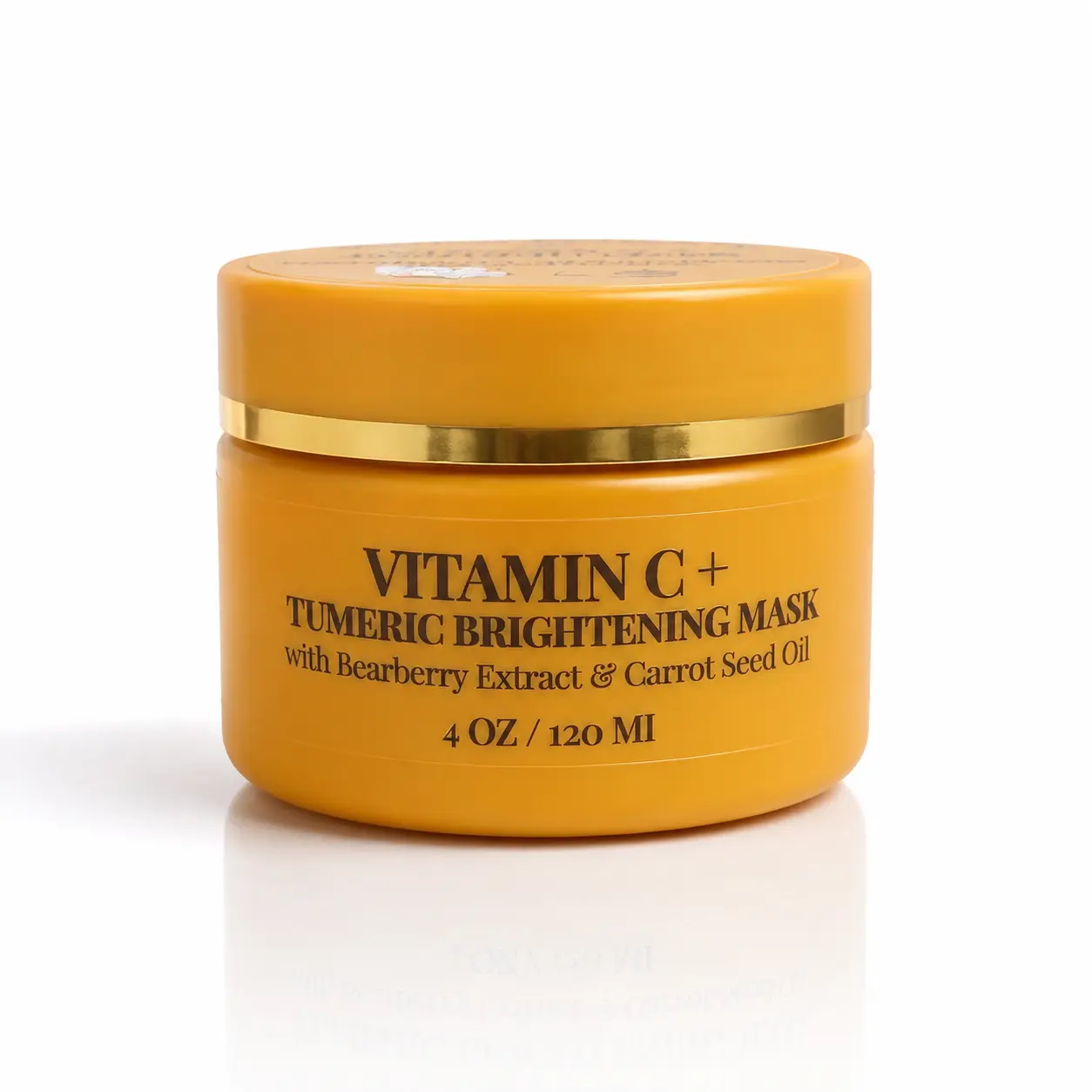 Clay Vitamin C+ Turmeric Brightening Face Mask, Skincare Treatment for Glowing Complexion