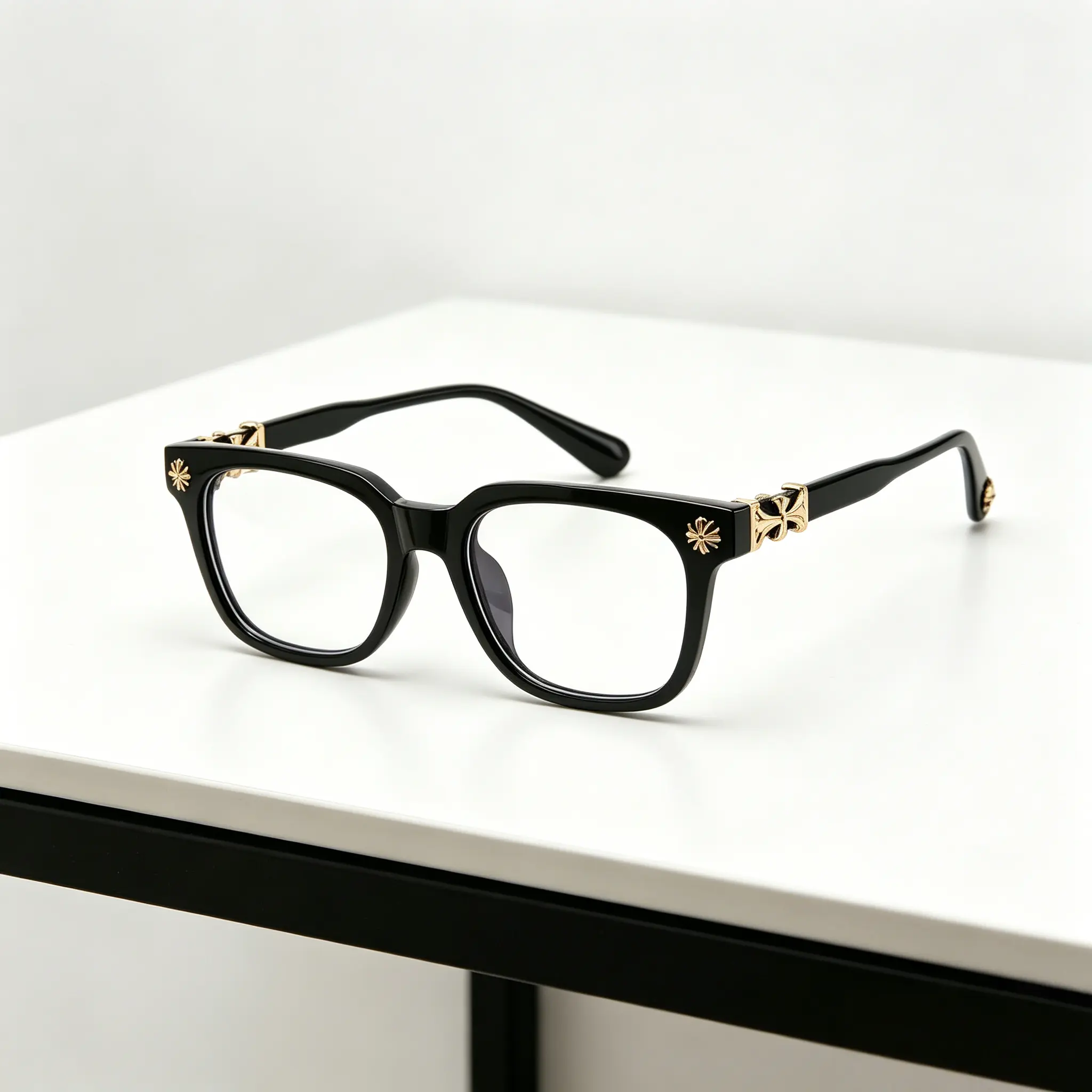 Square Frame Eyeglasses, Fashion Glasses, Unisex Stylish Light Luxury Elegant Artsy Business Frames, Available in Multiple Colors, Perfect Gift for Him, Suitable for Daily Wear