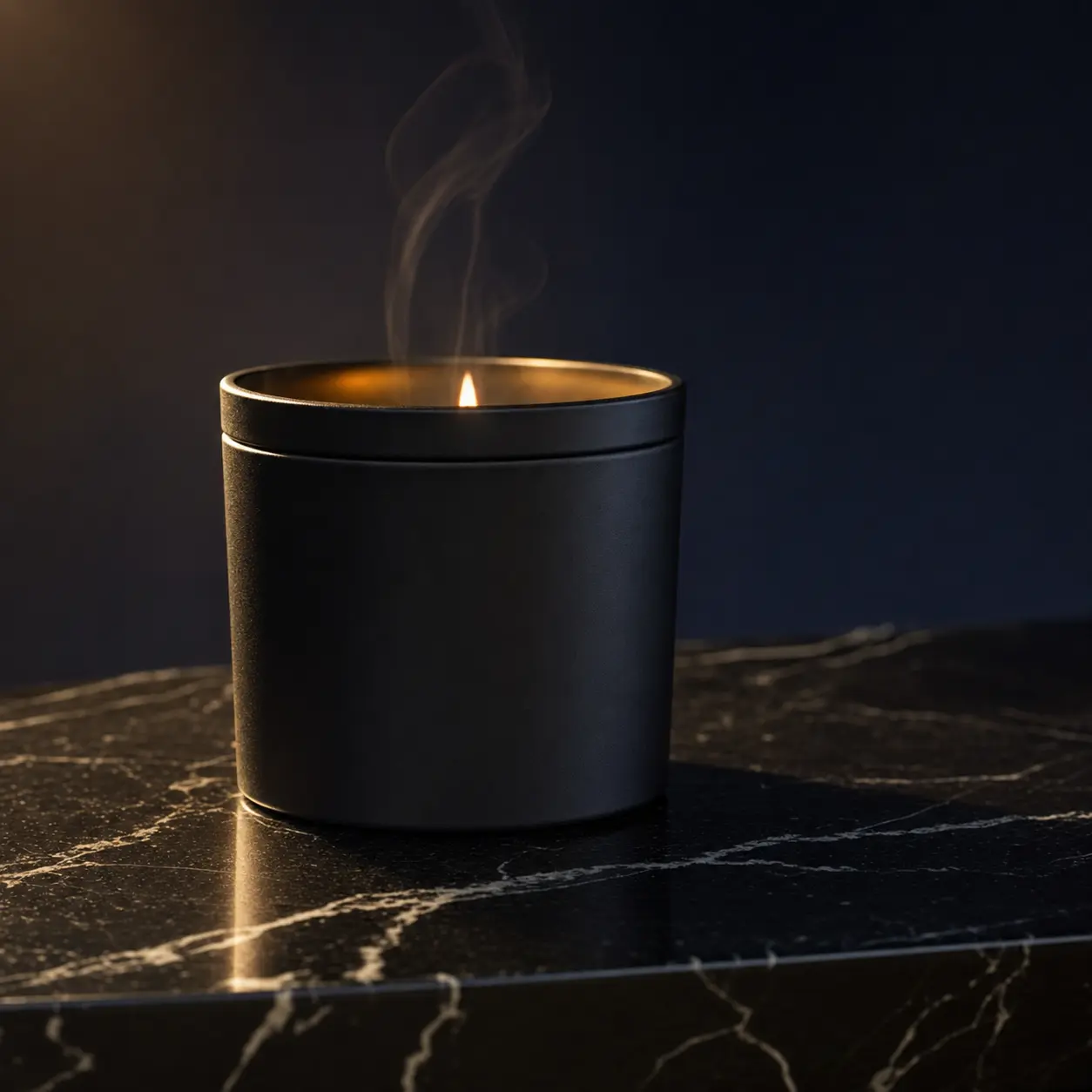 Obsidian Brew No. 08 – 8 oz Black Tin Wickless Candle