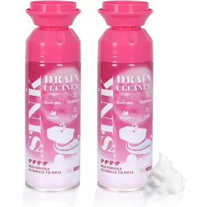 Foaming Drain Cleaner, Sink Cleaner and Deodorizer, Drain Clog Remover for Sinks,Drains, Washbasin