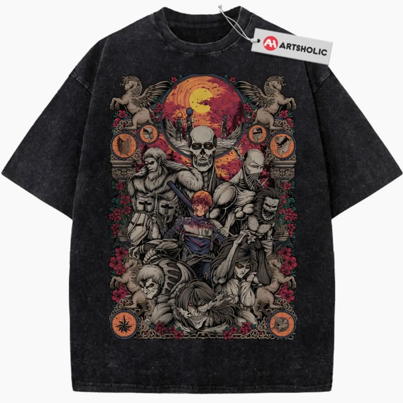 Attack Onn Titan Shirt, AOT Shirt, Animee Shirt, Vintage Tee