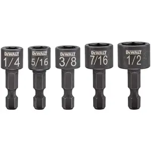 - DWAIND-5 Nut Driver Set, Compact, 5-Piece (DWAIND5)