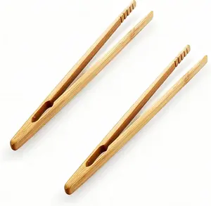 Tongs2 Pcs Toaster Tongs,  Wooden Clips, Suitable for Toasters, Suitable for Processing Fruits, Bread, and Kimchi, A -have Tool in the Kitchen.