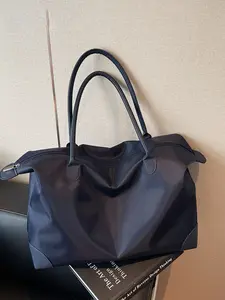 Women's Single Shoulder Travel Bag, Zipper Closure Solid Color Fashionable Simple Versatile Casual Large Capacity Daily Business Use