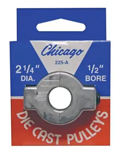 Chicago Die Casting 225A5 2.25 x 0.5 in. SingleV Grooved Pulley