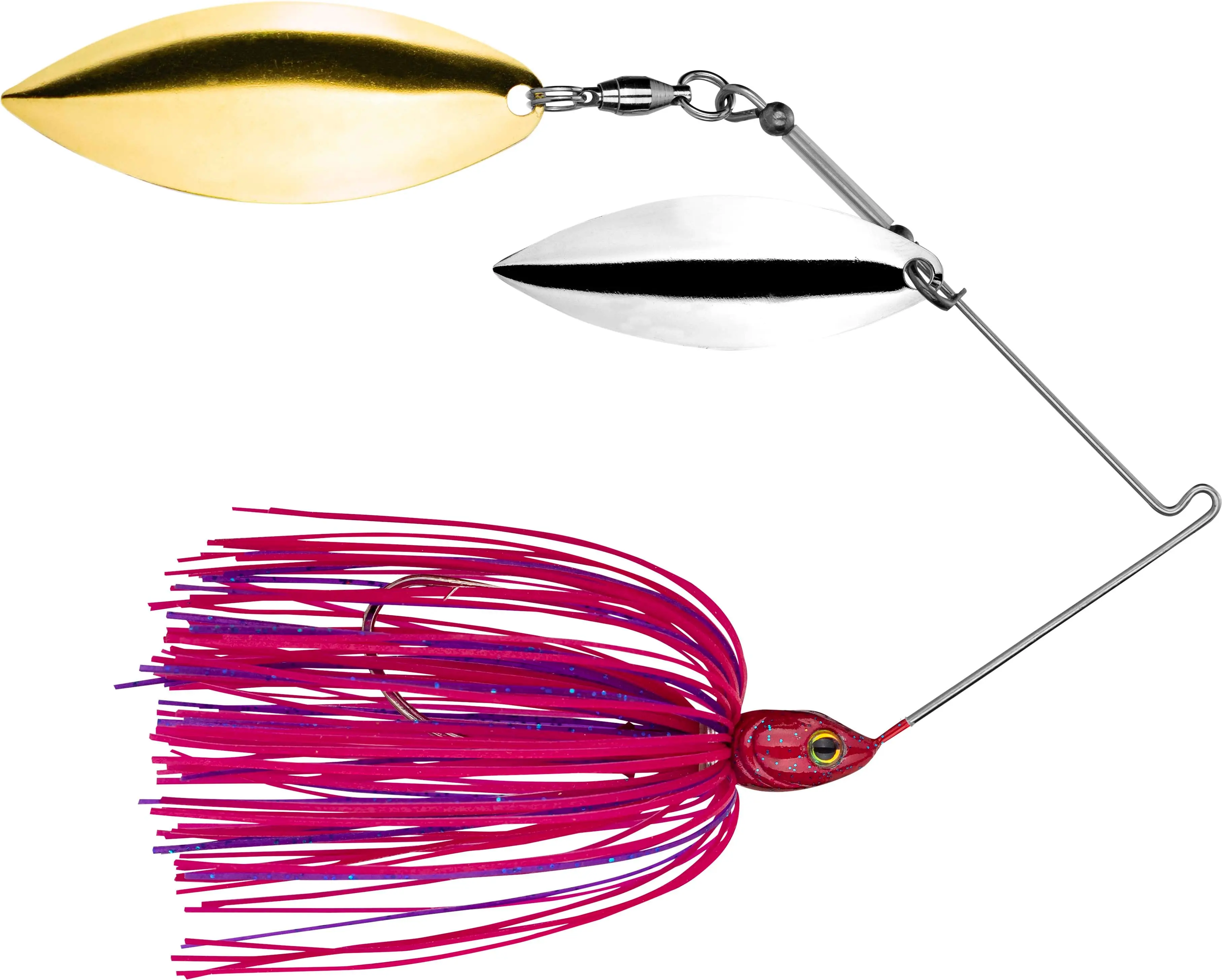 Strike King Tour Grade Double Willow Spinnerbait Fishing Lure Original - 3D Eyes, 1/2 oz, 3/4 oz, Over 10 Colors, Balanced Spinning Casting Lure for Bass Fishing