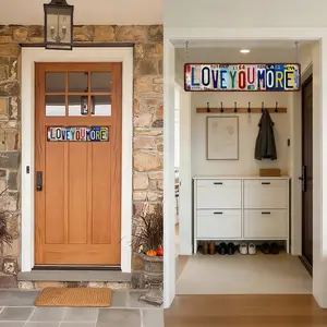 Vintage Love You More Wall Decor Street Signs Home Bar Coffee Aluminum Signs 16 x 4 Inches