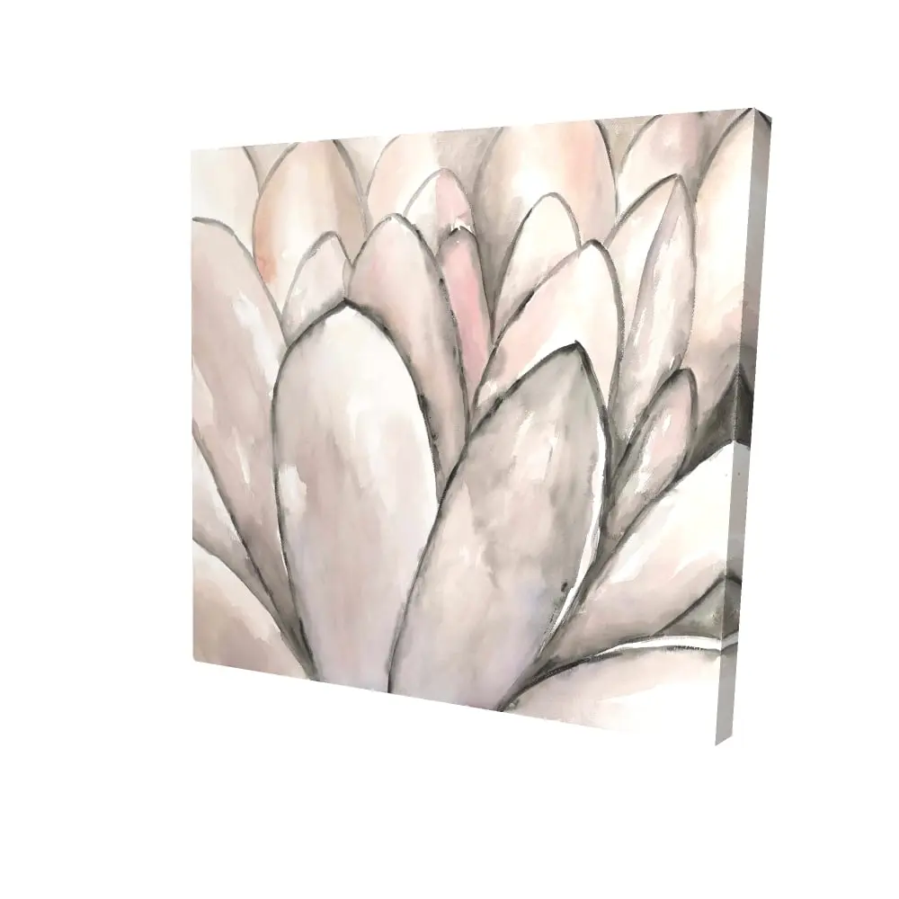 212 MAIN 24x24 in Blush Pink Flower Canvas Print - Hangable Modern Art Design, Nature Art, Home Aesthetic Wall Decor for Bedroom, Ideal Gift for Home Decor Enthusiasts