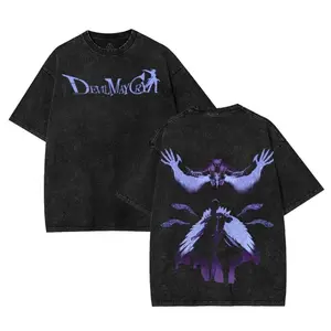Retro Vintage Limited Nero - Devil May Cry Tshirt, Nero Tee, Anime Double Printed Washed Tshirt, Oversized Anime Manga, Game Fans, Devil May Cry Merch