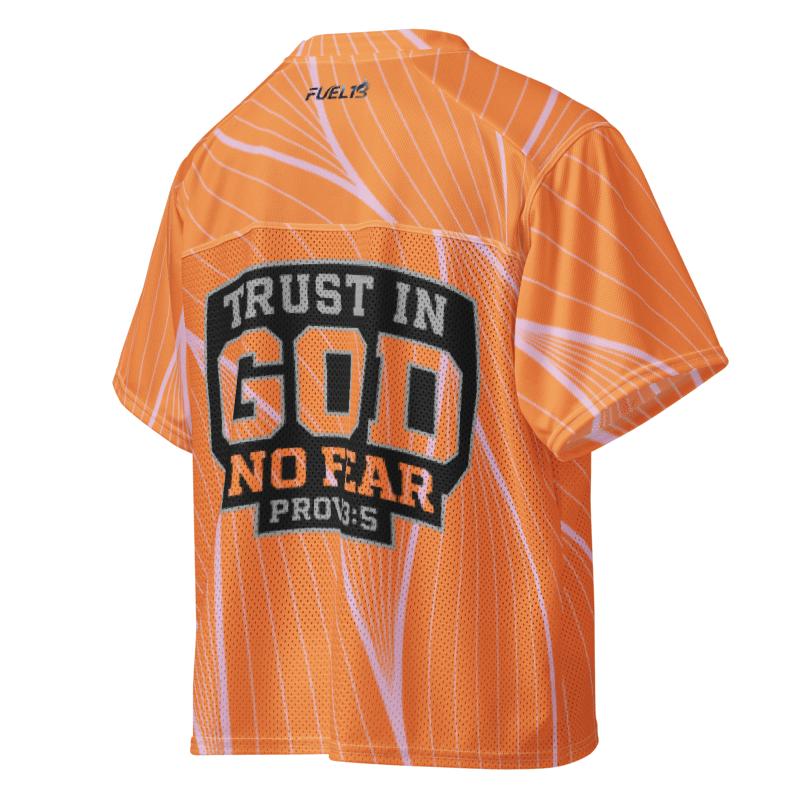 No Fear Orange Boxy Football Jersey