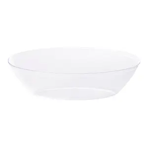 Clear Oval Plastic Serving Bowls (2 qt.)