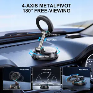 2026 New Ultra-Strong Car Magnetic Phone Mount, 360° Rotation, Super Strong Suction, Prevents Dropping While Driving Smartphone Cellphone Stand Holder for Vehicles deals huge Speaker Bluetooth Induction Wireless