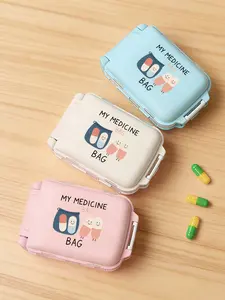 Portable Mini Medicine Box, Foldable Three-Layer Eight-Compartment, Waterproof Travel Drug Organizer, Vitamin Organizer, Supplement Organizer, Medical Organizer, Essential Health Accessory