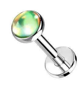 Green Aura Labret Post