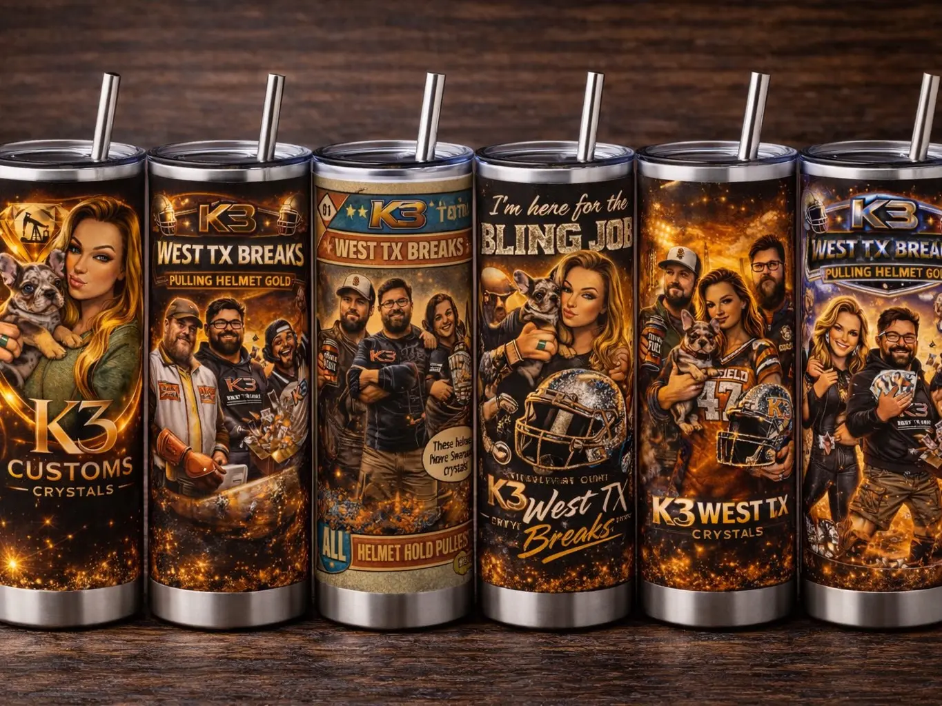 20oz K3 West TX Tumblers!! Keep Beverages Hot or Cold!