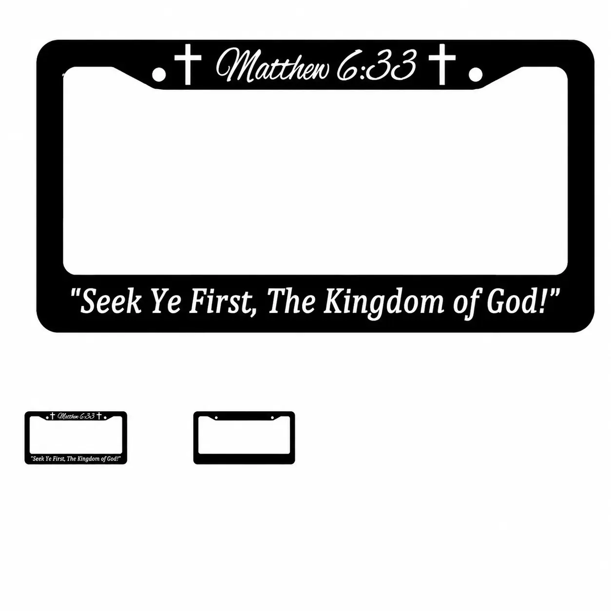 The Kingdom of God Christian Jesus Christ Bible Verse License Plate Frame