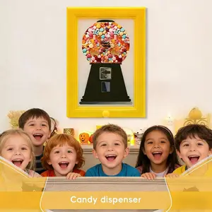 Candy Dispenser, Perfect Birthday Gift Candy Distribution Frame, Equipped With Candy Distribution Function, Easy To Obtain Candy, Multi Functional Photo Frame, Picture Frame, Decoration, Decorative