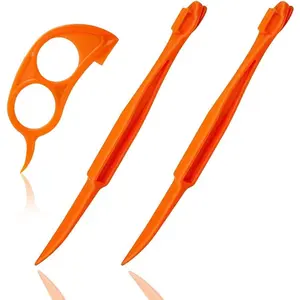 Orange Peeler Tools Citrus Peel  Plastic Fruit Vegetable Slicer  Lemon Peeler Opener Remover Fruit Tools Kitchen Accessories Cooking  Kitchen Gadgets (3)