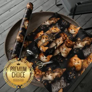 Cats Christmas Wrapping Paper | Kittens Holiday Gift Wrap, Cat Lover, Fur Babies Wrapping Paper, Cats Scrapbooking Paper