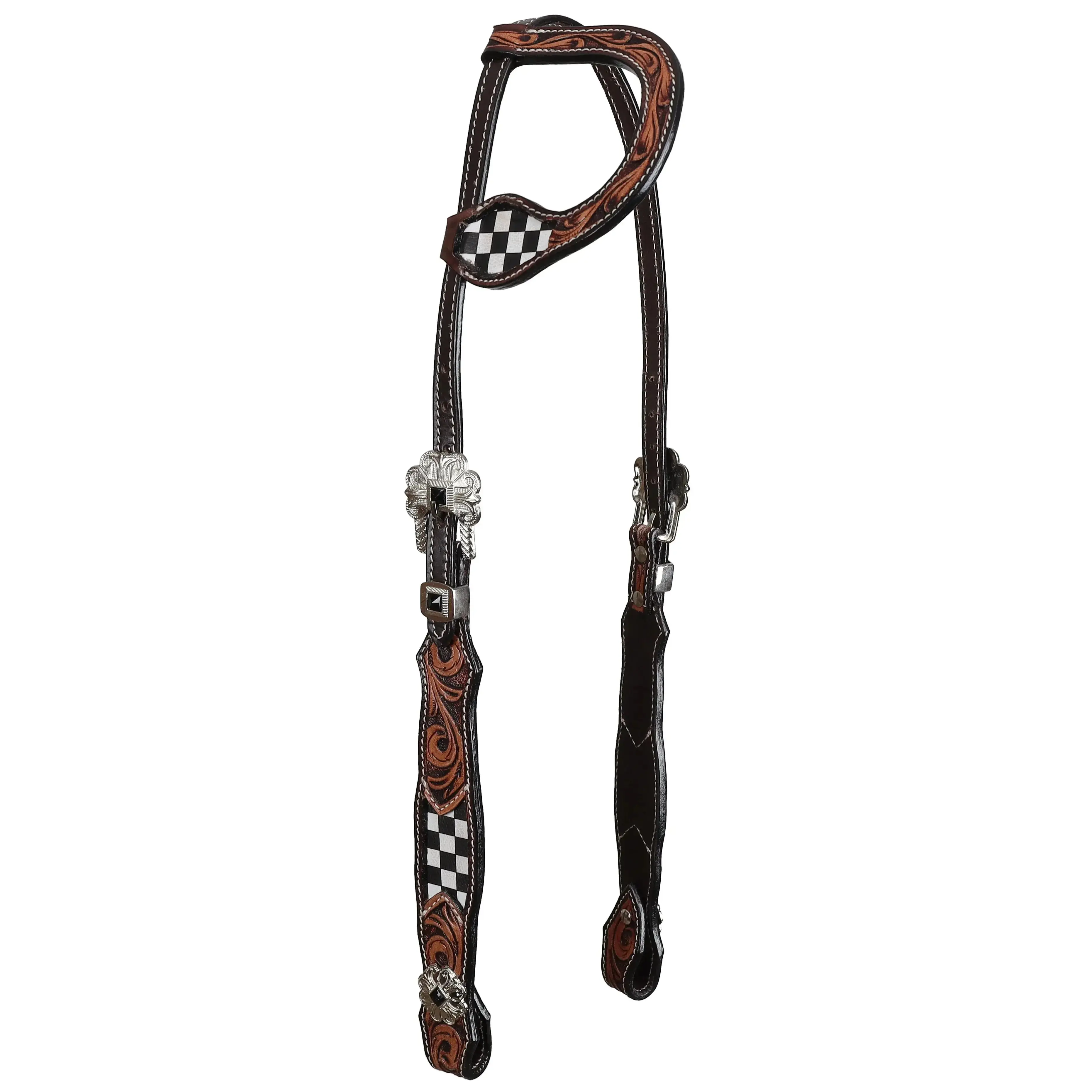 Argentina Cow Leathern Fast Lane One Ear Headstall