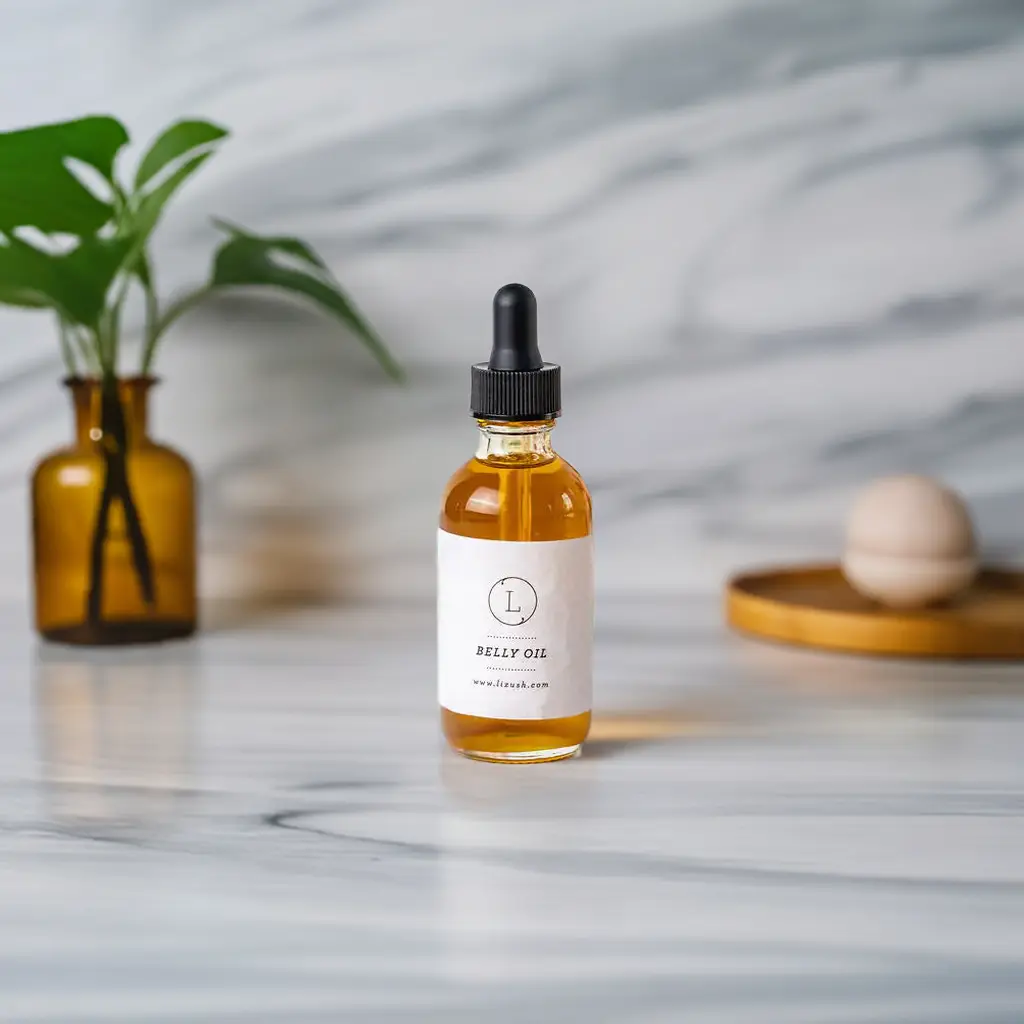 Belly Oil - Natural Stretch Marks Oil for Relaxation and Detoxification