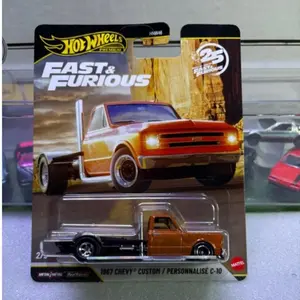 1967 Chevy Custom Hot Wheels Toy Car, Fast and Furious Themed Collectible Model Vehicle for Classic Toy Enthusiasts, Toys