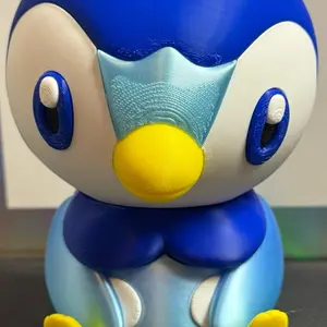 Piplup 3-D art print statue figure