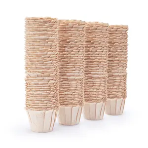 100 Count Disposable K Cup Coffee Paper Filters Brewing, Replacement Filter with Lid, Fits All Keurig Single Serve Brands, Home Office Travel Use