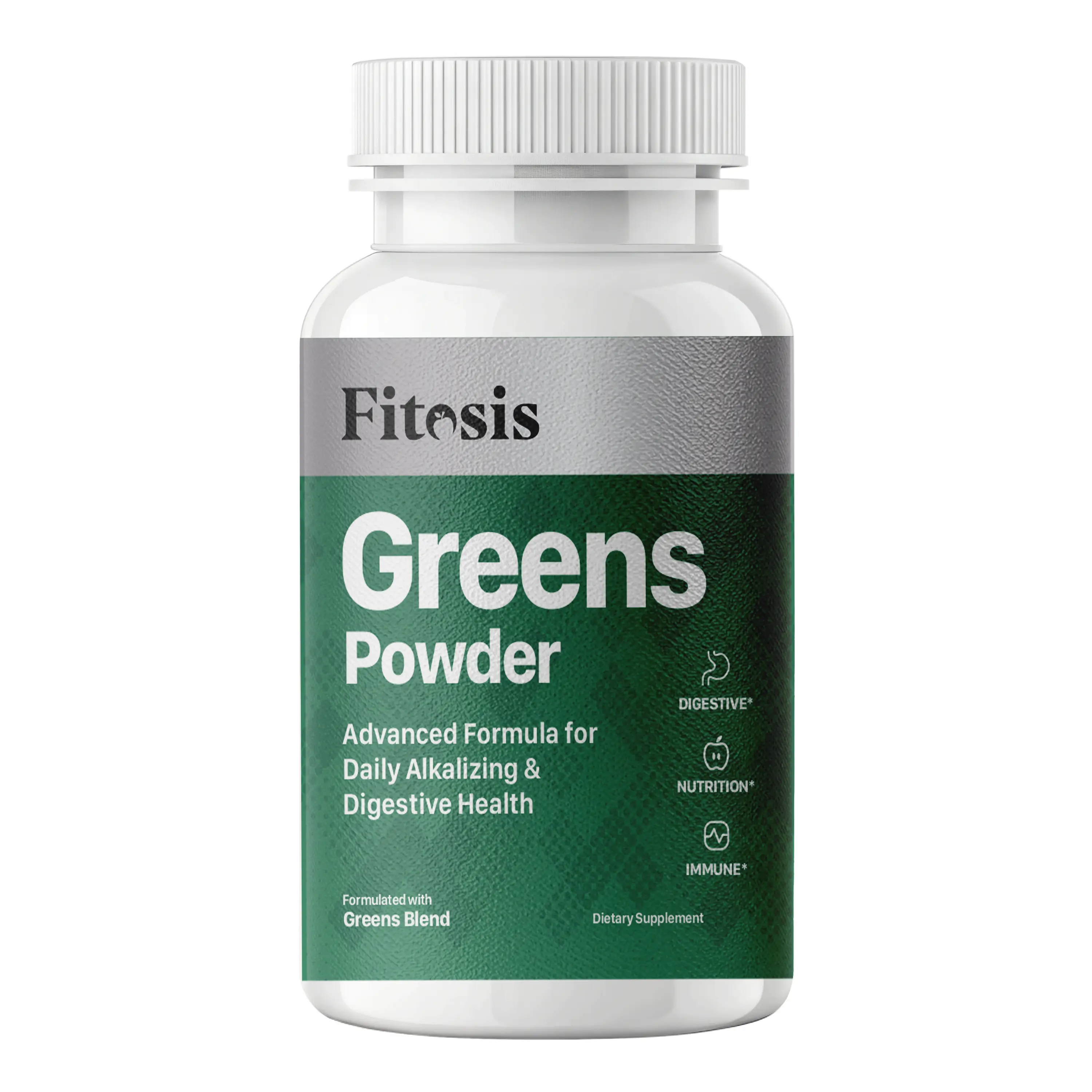 Fitosis Greens Powder | Daily Greens Blend for Digestion & Alkalizing | 60 Servings