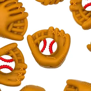 1pc Glove Love Forever 3D Silicone Focal Beads - Baseball Mitt Shape Beads for Beaded Pens Custom Pen Sport theme