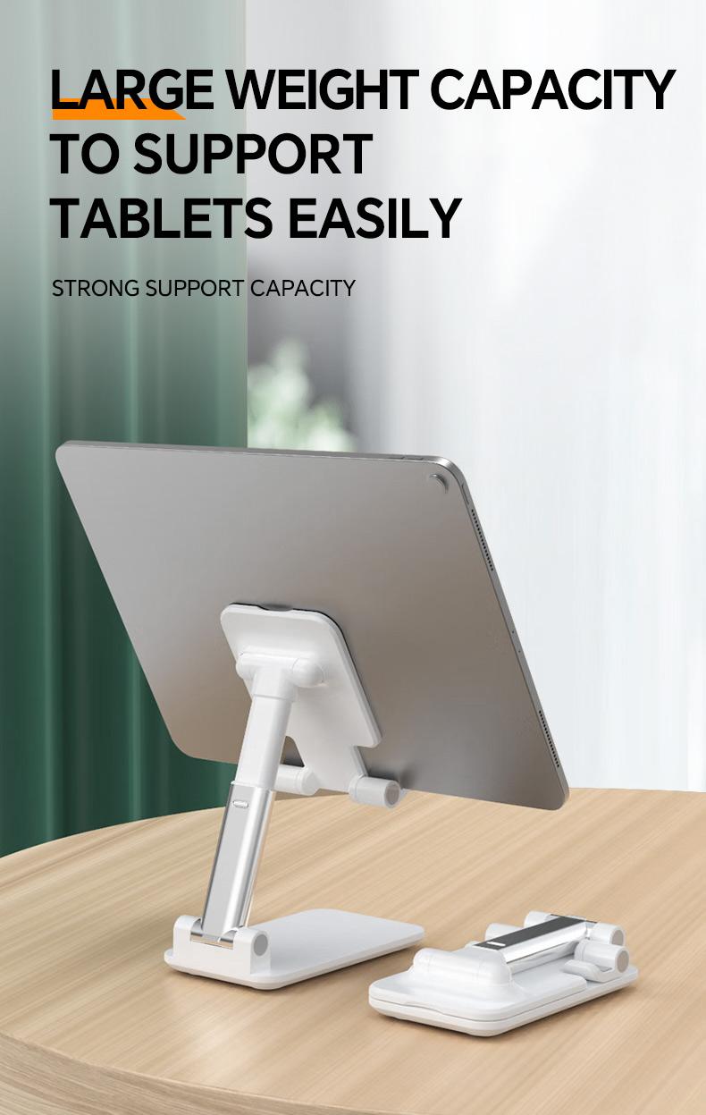 Universal Foldable Phone Stand, Adjustable Angle Desktop Cellphone Holder, Stable & Portable for All Phones