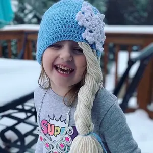 Snow Princess Crochet Hat