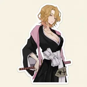 Carefree Beauty Soul Reaper Charm Rangiku Sticker