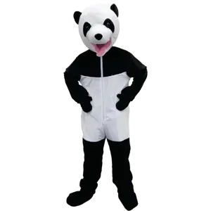 Giant Panda Bear Mascot Costume Dress Set for Adults – Black & White Animal Jumpsuit with Head Mask – For Halloween, Role Play, Pretend Play Fun, Fantasy Theme Party & Cosplay -  Menswear