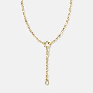 Convertible Rolo Lariat Charm Chain