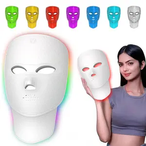 2027 New Face Neck Light Therapy Mask, LED Beauty Mask, Nir LED with 7 Color Options, Rechargeable Ergonomic Design, Facial Care, Perfect Holiday Gift, Personal Care Appliances