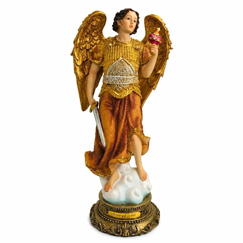Archangel Jophiel Statue – Wisdom, Beauty, Clarity & Positive Energy (Estatua Arcángel Jofiel – Sabiduría, Belleza, Claridad y Energía Positiva)13”