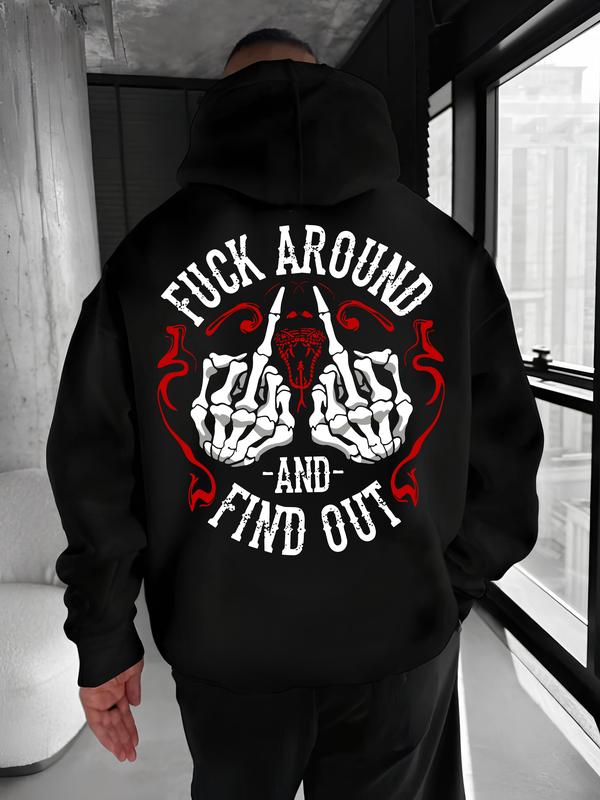 Fuck Around And Find Out Print Hoodie & T Shirt, Red Line Version, Shirt for Gen X