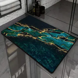 Bathroom Mat Silica Gel Mud Mat Quick-Dry Non-Slip Shower Room Anti-Fall, Durable Comfortable Bath Rug, Easy Clean & Safe Design