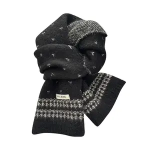 New Korean High-end Scarf Women's Autumn and Winter Wool Blended Versatile Student Thickened Warm Scarf